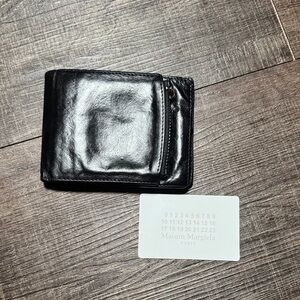 Maison Martin Margiela Black Leather Wallet